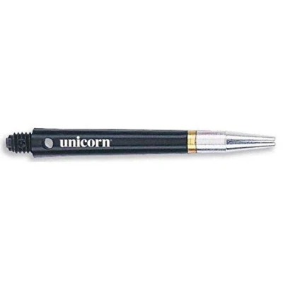 Image of Unicorn Rotating Dart Shafts Gripper 360 Durable Polycarbonate with Alloy Flight Holder Black Medium 44.9 mm 3 Stems