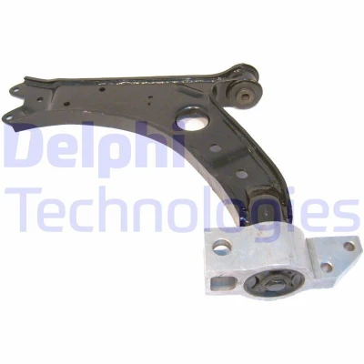 Image of 1K0407151AA, 1K0407151AB, 1K0407151AE, 1K0407151AH, 1K0407151BC Suspension Arm DELPHI TC1334 without ball joint Left, Lower Trailing Sheet Steel