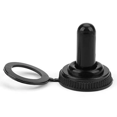 Image of Toggle Switch Waterproof Cap 20Pcs 12mm Rocker Rubber Boot Cover Black, Power Equipment