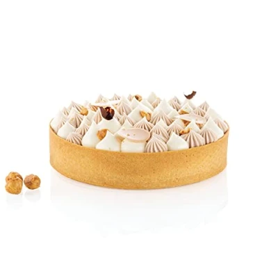Image of Silikomart TARTE Ring Classic MICROPERFORATED Rings for Baking ø160 H 35 MM