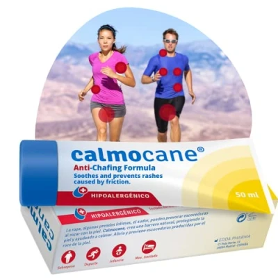 Image of CALMOCANE Anti chafing Chamois Cream Relief and prevention of from sweat Contact rash Smooth Smoovall Skin Balm For Women Men Children 50 ml