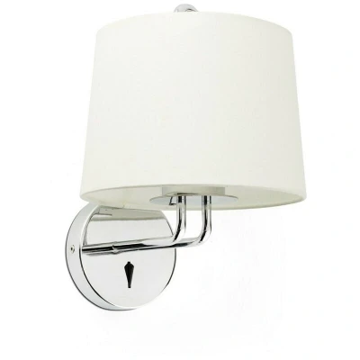 Image of Montreal Wall Light with Shade Chrome, E27