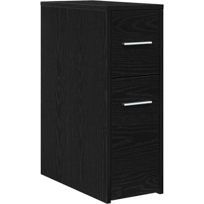 Image of vidaXL Black oak Particle board