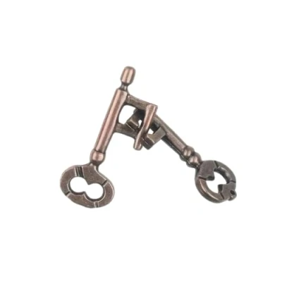 Image of Chessgammon Metal Key Lock Magic Brain Teaser Puzzle