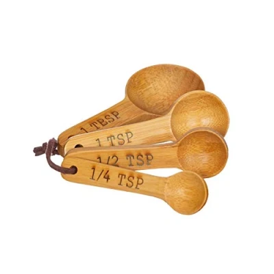 Image of Sass &amp; Belle Bamboo Measuring Spoons Set of 4
