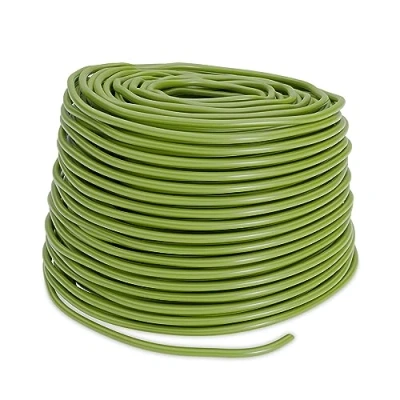Image of Relaxdays Tying Tube Plants, Hollow Rubber Cord, Hose, WXD: 50 m x 3 mm, for Binding Flowers, Shrubs, Trees, Green, 100%