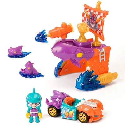 Image of T RACERS Pirate Shark ship with 1 exclusive driver and car.