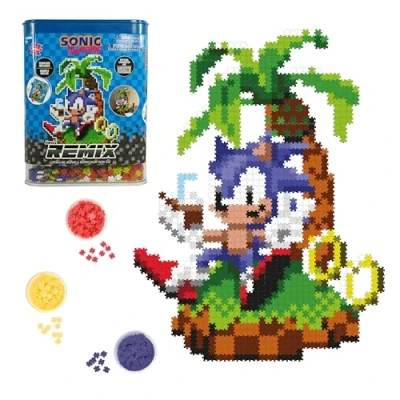 Image of TOMY Jixelz® Remix Sonic The Hedgehog Craft Kit Chillin’ 1200+ Pieces