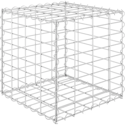 Image of vidaXL Cube Gabion Raised Bed Steel Wire 40x40x40 cm