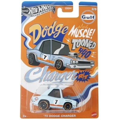 Image of Hot Wheels Silver Series Gulf 70 Dodge Charger/Toys
