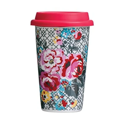 Image of Premier Housewares Pippa Floral Travel Mug Multi Colour