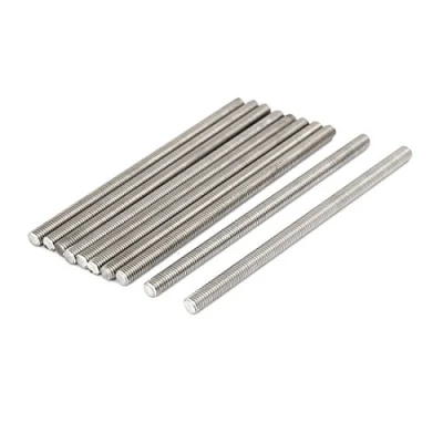 Image of Sourcingmap M8 x 150mm 304 Stainless Steel Fully Threaded Rods Bar Studs Fasteners 10 Pcs