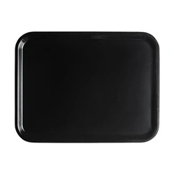 Image of Cambro Capri Tray Smooth Surface Black 330x430mm