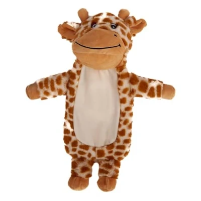 Image of K Collection 3D Novelty Hot Water Bottle with Removable Cover Giraffe Design Soft Plush Premium Natural Rubber