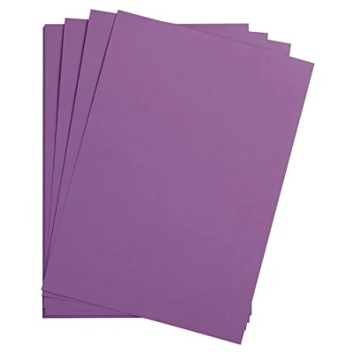 Image of Clairefontaine Ref 975259C Maya Smooth Coloured Drawing Card (Pack of 25 Sheets) 185gsm A4 (29.7 x 21cm) Purple Colour Deep Dyed, Acid Free, pH Neutral
