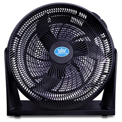 Image of Prem i Air Black 16 Inch (40 cm) Powerful Cooling High Velocity Floor or Wall Mountable Circulator Fan with 3 Airflow Speed Settings, Quiet Operation For Use in Homes and Offices.