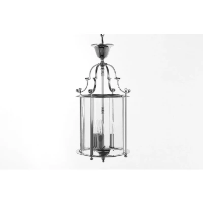 Image of Colchester 3 Light Chrome Ceiling Chain Indoor Lantern