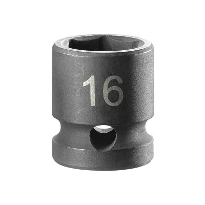 Image of Facom 6 POINT Stubby Impact Socket 1/2in Drive 16mm NSS.16A