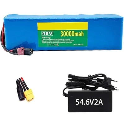 Image of BDBLFLTZ 48V 30Ah Ebike Battery for 1000W 750W 500W Electric Bicycle Scooter Motor, E Bike Lithium Ion Battery, Lectric Pack with 54.6V 2A Charger XT60