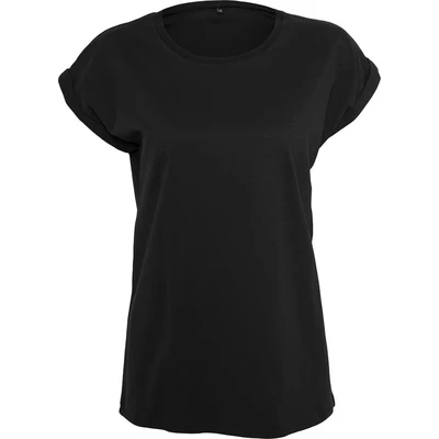 Image of Build Your Brand Women&#039;s By138 ladies Organic Extended Shoulder Tee T Shirt, White, S