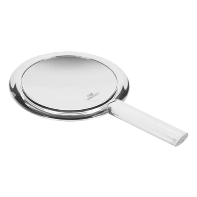 Image of Fantasia Hand and Standing Mirror with Handle: Elegant Travel Removable Stand Double Sided, Normal 10x Magnification, Length: 26 cm, Handle