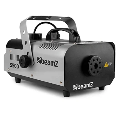 Image of beamz S900 DJ Smoke Machine with UV Light Bar, Blacklight and Party Perfect for Parties, Halloween, Stage Effects High Output, Fast Heat Up, Compact Design, Remote Control