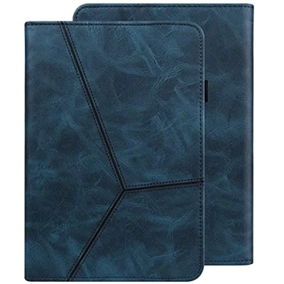 Image of GLANDOTU Case for Lenovo Tab M10 FHD Plus 10.3 inch (TB X606F TB X606X), Lightweight Folio Flip Wallet PU Leather Tablet Cover with Fold Stand Function + Stylus Pen &amp; Holder Blue
