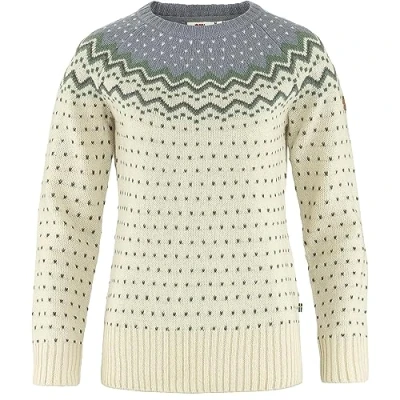 Image of Fjallraven 89941 113 055 Övik Knit Sweater W Sweatshirt Women&#039;s Chalk White Flint Grey Size XXS