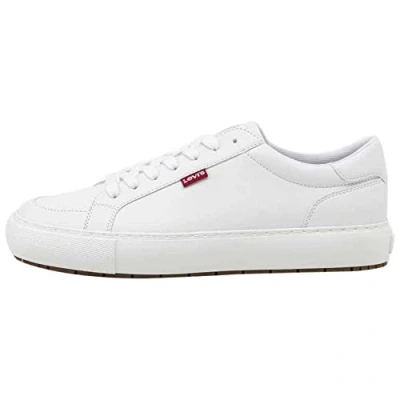 Image of Levi&#039;s Men&#039;s Woodward Rugged Low Sneakers, Brilliant White, 9.5 UK