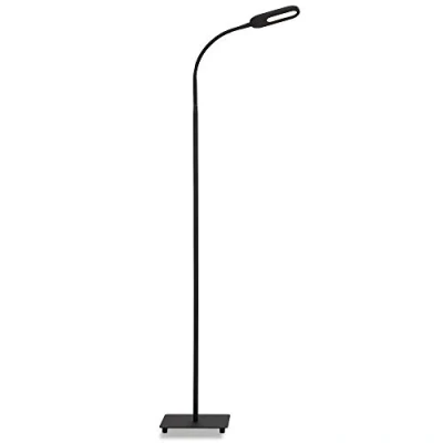 Image of BRILONER Leuchten LED Floor Lamp, Dimmable Colour Temperature Control, 8 Watt, 600 Lumen, Black, W