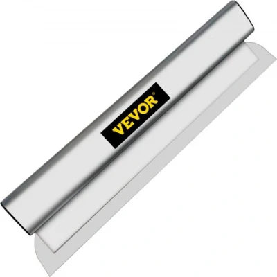 Image of VEVOR Drywall Skimming Blade, 32inch Smoothing Knock Down Knife, Stainless Steel Putty Knife Finishing Tool, High Impact End Caps for Sheetrock Gyprock Wall Board Plasterboard