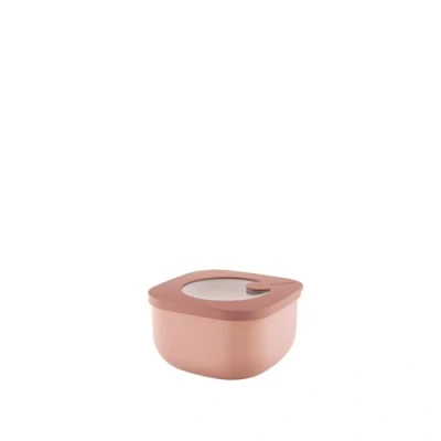 Image of Guzzini Kitchen Active Design, STORE&amp;MORE BIO, Shallow Airtight Fridge/Freezer/Microwave Containers (S) Peach Blossom Pink, 12,2 x h6,8 cm 450cc 170719251
