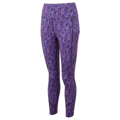 Image of Ronhill Running, Wmn&#039;s Tech Crop Tight, Purple Leopard, 8