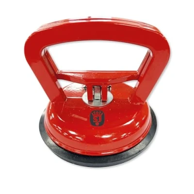 Image of Spear &amp; Jackson ASCS118 Single Aluminium Suction Cup High Performance Lifter Tool for Glass, Granite, Tile, Metal, Wood Panel Lifting 50kg Capacity Easy Lock Release