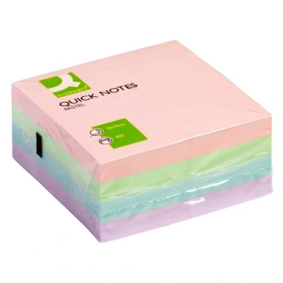 Image of Q Connect Quick Note Cube 76 x mm Pastel