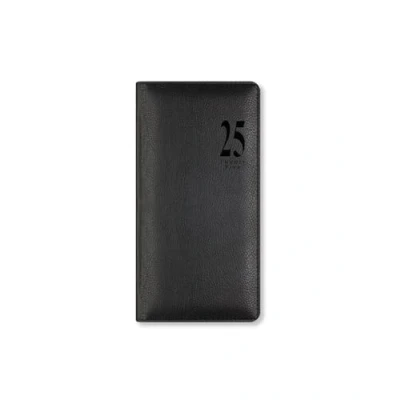 Image of Letts of London Milano Slim week to view 2025 diary black