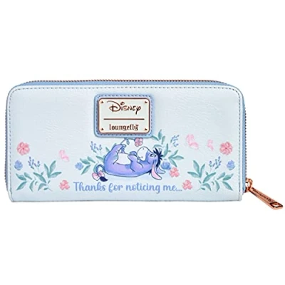 Image of Loungefly Disney Eeyore Wallet Zip Around Clutch, Blue
