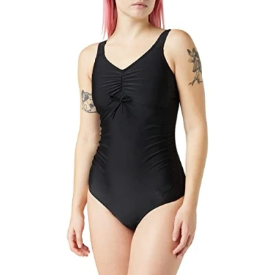 Image of Speedo Women&#039;s Watergem Body Shaping Swimsuit for Women Black XS