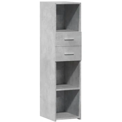 Image of vidaXL Highboard Concrete Grey 30x42.5x124 cm Engineered Wood