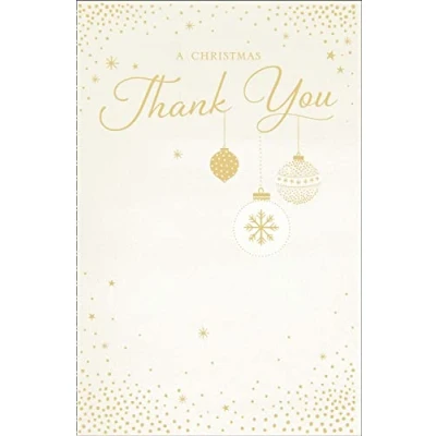 Image of A Christmas Thank You Traditional Greeting Card Special Xmas Cards