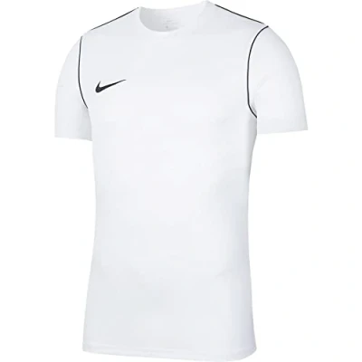 Image of Nike Boy&#039;s Park 20 Short Sleeve Jersey, White/Black/Black, XL