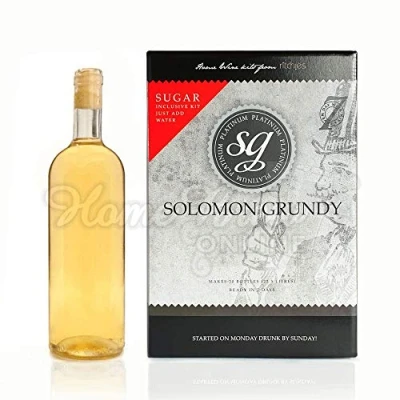 Image of Solomon Grundy Platinum Home Brew Wine Kit Ingredient Sauvignon Blanc 30 Bottle