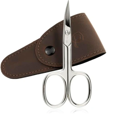 Image of marQus Nail Scissors from Solingen with Micro Serrated Blade, incl. case for Precise Cutting, Suitable Fingernails or toenails
