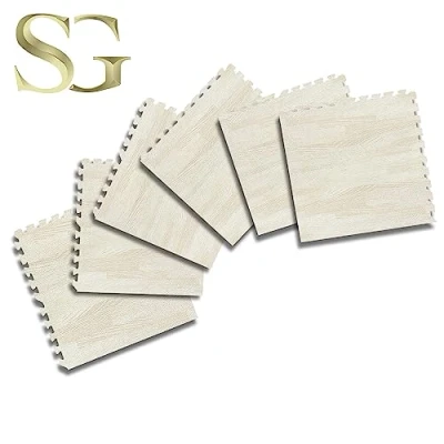 Image of SG Traders Eva Foam Mats Interlocking Gym Flooring Puzzle Exercise Non Slip Rubber Cushion Floor Tiles Workout (60x60cm) 24&quot; x