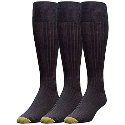 Image of Gold Toe Men&#039;s Casual Socks (Pack of 3), black, XL