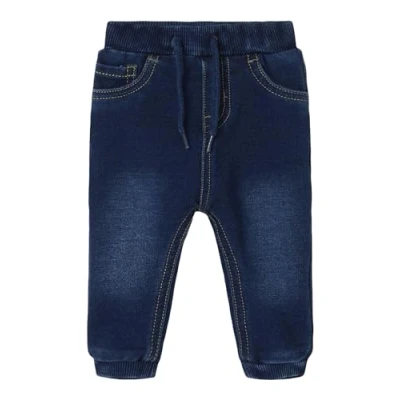 Image of NAME IT Baby Boys&#039; Nbmben U Shape R SWE Jeans 1058 Tr Noos Pants, Dark Blue Denim, 4 6m