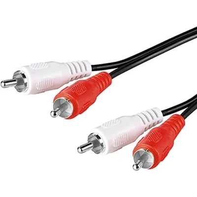 Image of Pencilupnose 2RCA to Cable 1m, 2 RCA Male Stereo Audio for Home Theater, HDTV, Gaming Consoles, Hi Fi Systems