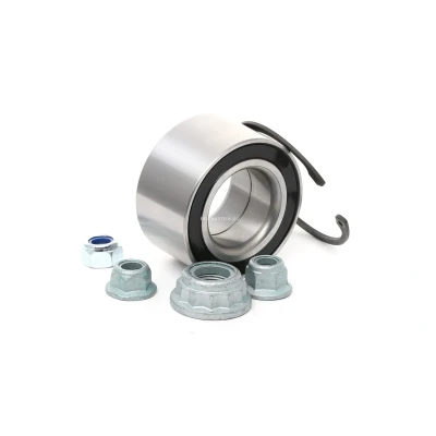Image of 1J0407625 Wheel Bearing kit FEBI BILSTEIN 14250 with axle nut retaining ring 74mm Angular Ball AUDI: TT Roadster, A3 Hatchback, Coupe