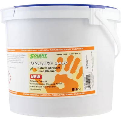 Image of Solent Cleaning Orange Citrus Beaded Hand Cleaner 5L