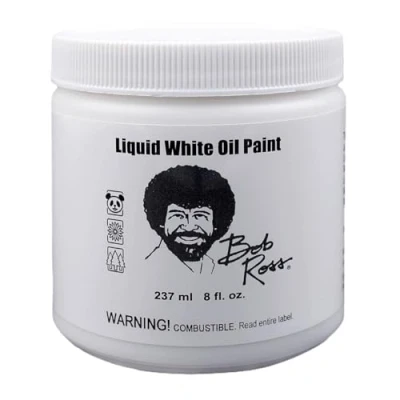 Image of SG Education BR 50006207 Bob Ross Liquid White Oil Paint, 250 mL